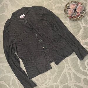 🌷XHILARATION🌷Olive green light corduroy like texture short utility jacket